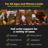 CopperJoint Compression Wrist Sleeve – Copper Hand Brace, Copper Wrist Compression Sleeve, Weight Lifting Wrist Support Brace, Hand Support for Sore Muscles, Yoga, Bowling, Sports - 1 Pair XL