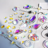 215pcs Crystal Suncatcher Craft Kit Rainbow Prisms Beads DIY Window Decor