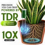Soil Moisture Meter for Plants,4-in-1 Wireless Soil Tester,Soil Thermometer/Moisture/Sunlight Time,Large Screen,Indoor/Outdoor Plant Water Meter,Garden Soil Test Kit for Lawn,Farm,Houseplants