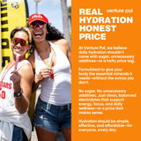 Venture Pal Sugar Free Electrolyte Powder Packets - Liquid Daily IV Drink Mix for Rapid Hydration & Party Recovery | 5 Vitamins & 7 Electrolytes| Keto Friendly | Non-GMO | Certified Vegan | 16 Sticks