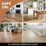 Weiman Wood Floor Polish and Restorer 32 Oz 3PC Bundle - High-Traffic Hardwood Floor, Natural Shine, Removes Scratches, Leaves Protective Layer