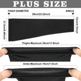 Sosation 8 Pcs Knee Brace Undersleeve Knee Sleeve for Under Brace Closed Patella Compression Breathable Leg Sleeves for Men Women Thigh Shin Support for Sports Protector(Large)