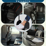 Anti-Squeeze Airplane Foot Hammock for Plane Travel with Flat Base and Memory Foam, Adjustable Leg Hammock for Airplane Travel, Leg Rest for Long Flights, Portable Foot Rest for Under Desk at Work