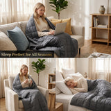 Smart Queen Weighted Blanket for Adults 60” x 80” with Box 20lbs