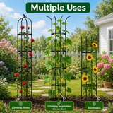 OTOSUNNY 2 Pack 6 ft Garden Obelisk Trellis for Climbing Plants Outdoor
