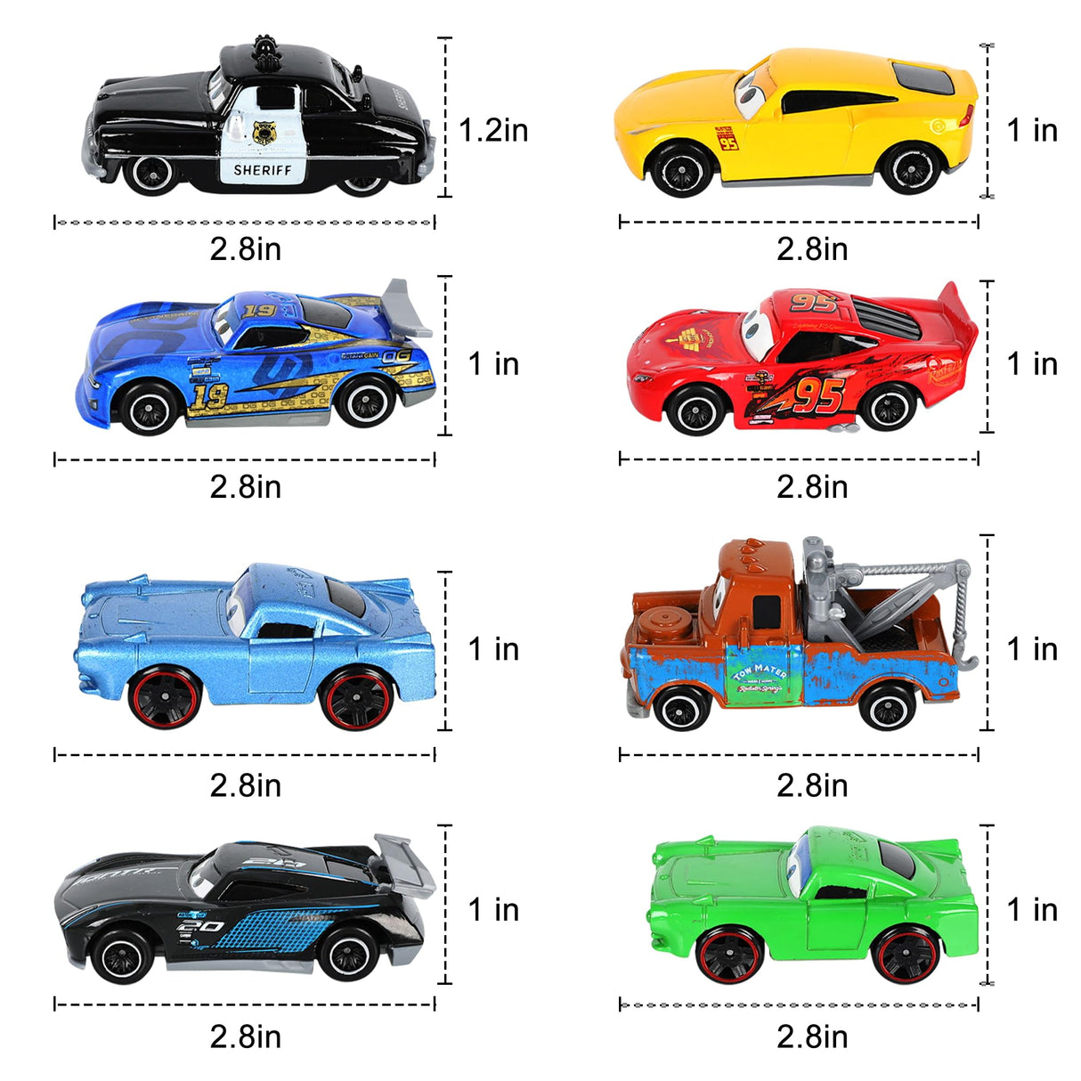 Boy Car Toy for 3 4 5 6 Year Old Boys Diecast Car Toy Set for Boy Kids Gifts, Truck Christmas Birthday Gifts