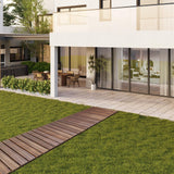 Wooden Garden Pathway 8 FT Outdoor Roll Out Wood Walkway (Carbonized)