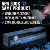 Saniderm Original Tattoo Aftercare Bandage (Personal Roll, 10.2 in x 2 yd) – Convenient, Faster Tattoo Healing and Protection – Sterile, Waterproof, and Latex-Free Tattoo Aftercare Wrap – Gloss Finish