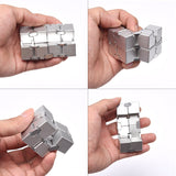 JOEYANK Fidget Cube Metal Infinity Cube for Stress and Anxiety Relief/ADHD