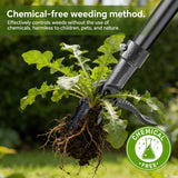 Weed Puller Tool – 45" All-Metal Stand Up Heavy Duty Weeder Hand Tool with 4-Claw Steel Head & Long Handle, Garden Weeding Tool for No Bending or Kneeling, Back & Knee Friendly, Easily Removes Weeds