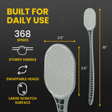 The Ultimate Back Scratcher - Large Dual-Textured Back Scratcher for Men & Women, Long Sturdy Handle, Soft & Firm Scratching Heads, Deep Satisfying Scratch for Back, Scalp & Body