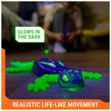 HEX BOTS Glow-in-the-Dark Wall Crawler Gecko Remote Control Toy