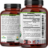 Zazzee USDA Organic Tart Cherry 10:1 Extract, 3000 mg Strength, 120 Vegan Capsules, 4 Month Supply, Standardized, Concentrated 10X Extract, 100% Vegetarian, Certified Organic, All-Natural and Non-GMO