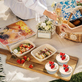 100 Pcs Aluminum Foil Baking Cups with Lids, 5oz Cupcake Liners Dessert Cups,Disposable Ramekins Mini Cake Containers Tin Mini Muffin Liners for Wedding Christmas Party（Silver）