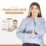 PureHA Liquid Hyaluronic Acid Skincare + Vitamin C – Nourish, Protect, Rejuvenate - Radiant Skin from Within Skincare Supplement + Joint Care 30-Days