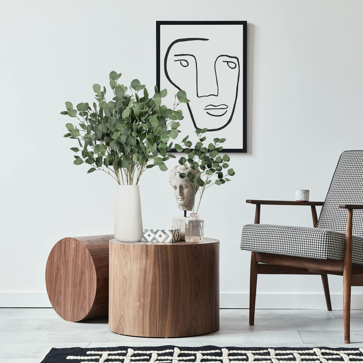 Sggvecsy 6 Pcs Eucalyptus Leaves Artificial Eucalyptus Stems Long Silver Dollar Leaves Faux Leaf Branches Fake Silk Eucalyptus for Spring Summer Home Festival Thanksgiving Christmas Decor (Green)