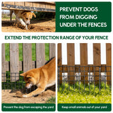 42.5ft(L) x 13in(H) Garden Fence Animal Barrier, 30 Panels No Dig Fence Panels for Dog Rabbit, Rustproof Metal Dig Defence Fencing Bottom Barrier, Anti Digging Garden Edging Border for Outdoor, Yard