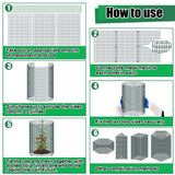 6 Set Wire Plant Protector from Animals - 12"x16" 18Pcs Metal Mesh