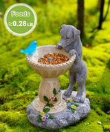 Nacome Solar Dog Garden Statues: Weatherproof Resin Decor