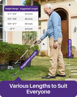 Kekoy 36inch Grabber Reacher Tool for Seniors, Foldable Reacher Grabbers Pickup Stick with Anti-Slip 360° Rotating Jaw, 4" Wide Extended Claw with Magnet for Disabled, After Surgery Recovery