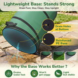 GreatBuddy Collapsible Trash Can 45 Gallon 2 Pack, Pop Up Yard Waste Bags, 600D Oxford Lawn and Leaf Bags with Drainage Holes, Self-Standing Camping Trash Can, Foldable Garden Bag for Leaf Cleanup