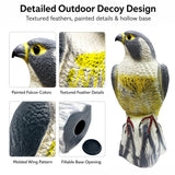 GiftExpress 16.5" Scarecrow Eagle Fake Hawk Decoy Statue, Pest Repellent, Bird Control, Garden Protectors, Outdoor Falcon Garden Décor, Eagle Repeller
