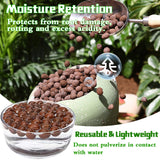 Legigo 4LB Leca Clay Pebbles for Plants, 4mm-16mm Clay Balls for Hydroponic
