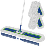 Enspoway 41" Large Commercial Dust Mop Push Broom for Janitor Dry Sweeping