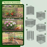 8 Pack Plant Protector from Animals, Wire Mesh Plant Cages for Garden – Sturdy Metal Plant Protectors to Keep Rabbits, Squirrels, and Animals Out – Ideal for Vegetables, Flowers, and Outdoor Plants