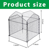 DECOHS 4 Packs Chicken Wire Cloche Plant Protectors from Animals Garden Plant Cage Protector - Wire Plant Protectors to Keep Animals Out