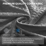 COLDHUNTER Wedge Pillow 7.5" Bed Wedge After Surgery, Back Pain Relief, Memory Foam Pillow Triangle Incline Wedge for Back Support, Leg Elevation（Grey）