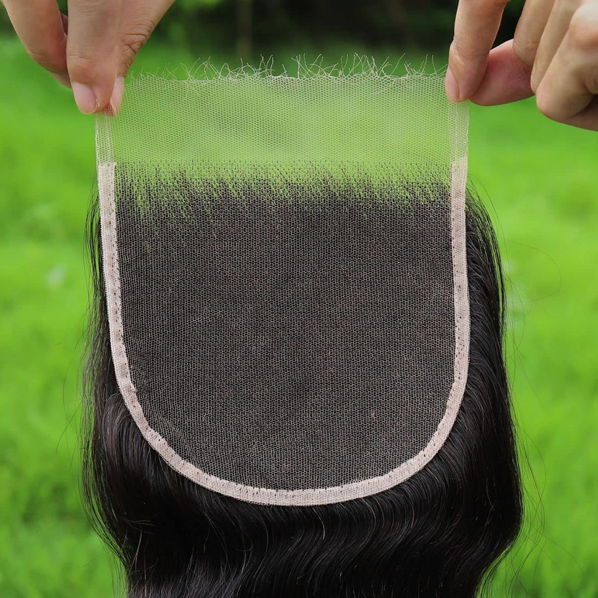 BEEOS 5x5 Skinlike Real HD Lace Closure, 0.10mm Ultra-thin Invisible HD Lace Single Knot Pre-Plucked Brazilian Human Hair Closure Natural Color 14 Inch