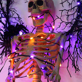 WATERGLIDE Extra Long 328FT Halloween Lights, 1000 LED Outdoor Fairy String Lights, Green PVC Copper Wire Christmas Light, Plug in 8 Modes & Waterproof for Tree Party Home Yard Decor, Orange&Purple