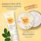 Burt's Bees Pregnancy Essentials Christmas Gifts Set, 3 Baby Shower Products & Must Have Baby Registry Items, Nourishing Skincare for Mom to be - Mama Belly Butter, Original Lip Balm, Leg & Foot Cream