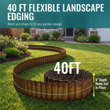 6" x 40FT Rusted Corrugated Metal Landscape Edging