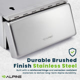 Alpine Sanitary Napkin Receptacle – Wall Mounted Tampon Holder For Bathroom Provides Clean & Odor-Free Restroom for Home, Office & Public Restrooms (Stainless steel)