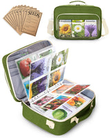 Trahzia Seed Storage Organizer Binder with 20 Reusable Seed Envelopes