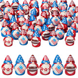 Geelin 60 Pcs Patriotic Gnomes Figurines Mini Red White Blue Gnomes Resin Ornament, Tiny Gnome Table Centerpieces Decorations for 250th Anniversary Independence Day Decor USA Party Favors