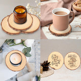 70 PCS 3-4 Inch Natural Wood Slices, Unfinished Pine Wood Circles with Barks for Coasters, DIY Crafts, Christmas Rustic Wedding Ornaments and Centerpieces,by GNIEMCKIN.