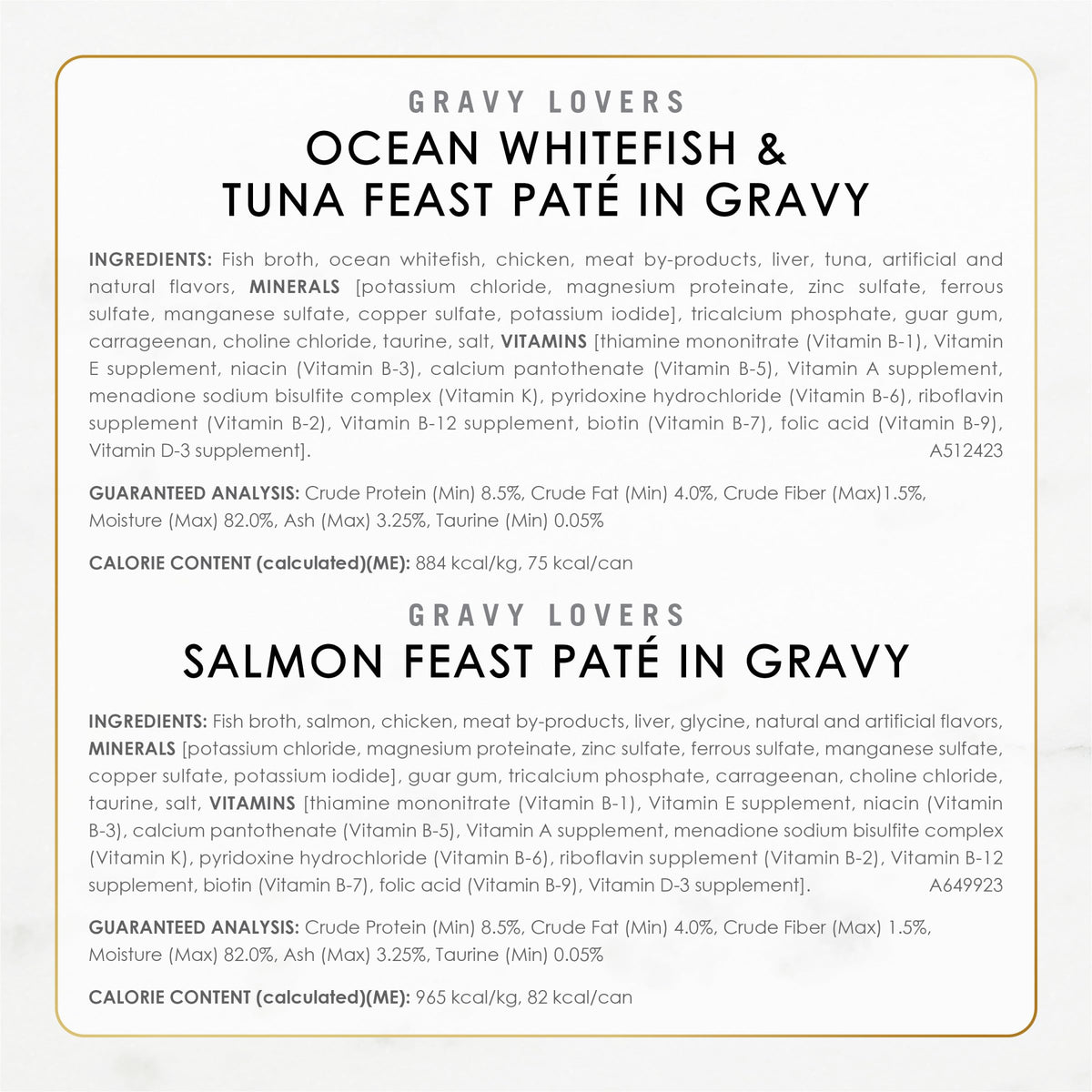 Purina Fancy Feast Gravy Lovers Wet Cat Food Variety Pack, 4.5 lb, 24 Pack
