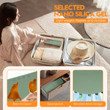 Silicone Warming Mat for Food, Fast Full Surface Heating Electric Warming Tray, 9 Level Temperature Adjustable Warming Kitchen Mat, Roll Up Food Warmer Mat for Countertop, Party, Travel