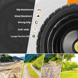 13" Flat Free Wheels Replacement for GOR Garden Cart Tires