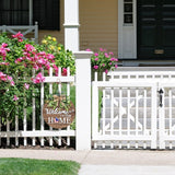 Interchange Welcome Sign Front Door Wreaths for Spring Fall Summer Winter
