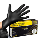 COOLJOB 5 Mil Disposable Nitrile Gloves, Heavy Duty Gloves for Household Cleaning, Cooking, Food Safe & Powder Free, 1000 Count Large