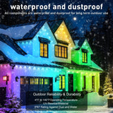 150FT Permanent Outdoor RGB Lights - Waterproof Smart LED Eaves Lights with App/Remote Control, Music Sync & DIY Scenes, Perfect for Christmas, Halloween, Parties & Daily Decor, Ideal for House Roof
