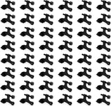 48Pack Hinge Pin Black Door Stopper, Adjustable Heavy Duty Hinge Pin Door Stop with Black Rubber Bumper Tips