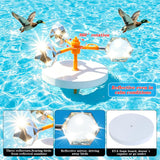 Mqiielle Duck Deterrent for Pool Floating Reflective Bird Scare Device, Automatic Swinging, Keep Birds Ducks Away from Your Backyard, Pool, Boat and Garden Roof