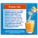 Emergen-C Immune+ Triple Action Immune Support Powder, BetaVia (R), 1000mg Vitamin C, B Vitamins, Vitamin D and Antioxidants, Super Orange – 50 Count