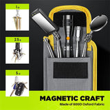 Telescoping Magnetic Pickup Tool Set, Inspection Mirror Telescoping, LED Flashlight, Cool Gadgets for Men, Stocking Stuffers, Gifts for Dad, Husband, Kids, Boyfriend, Magnet Stick (Yellow)