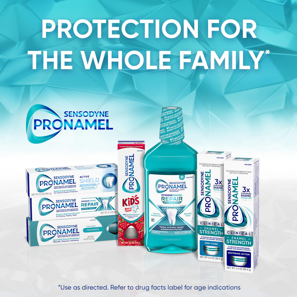 Sensodyne Pronamel Daily Protection Enamel Toothpaste, 4 oz (Pack of 3)
